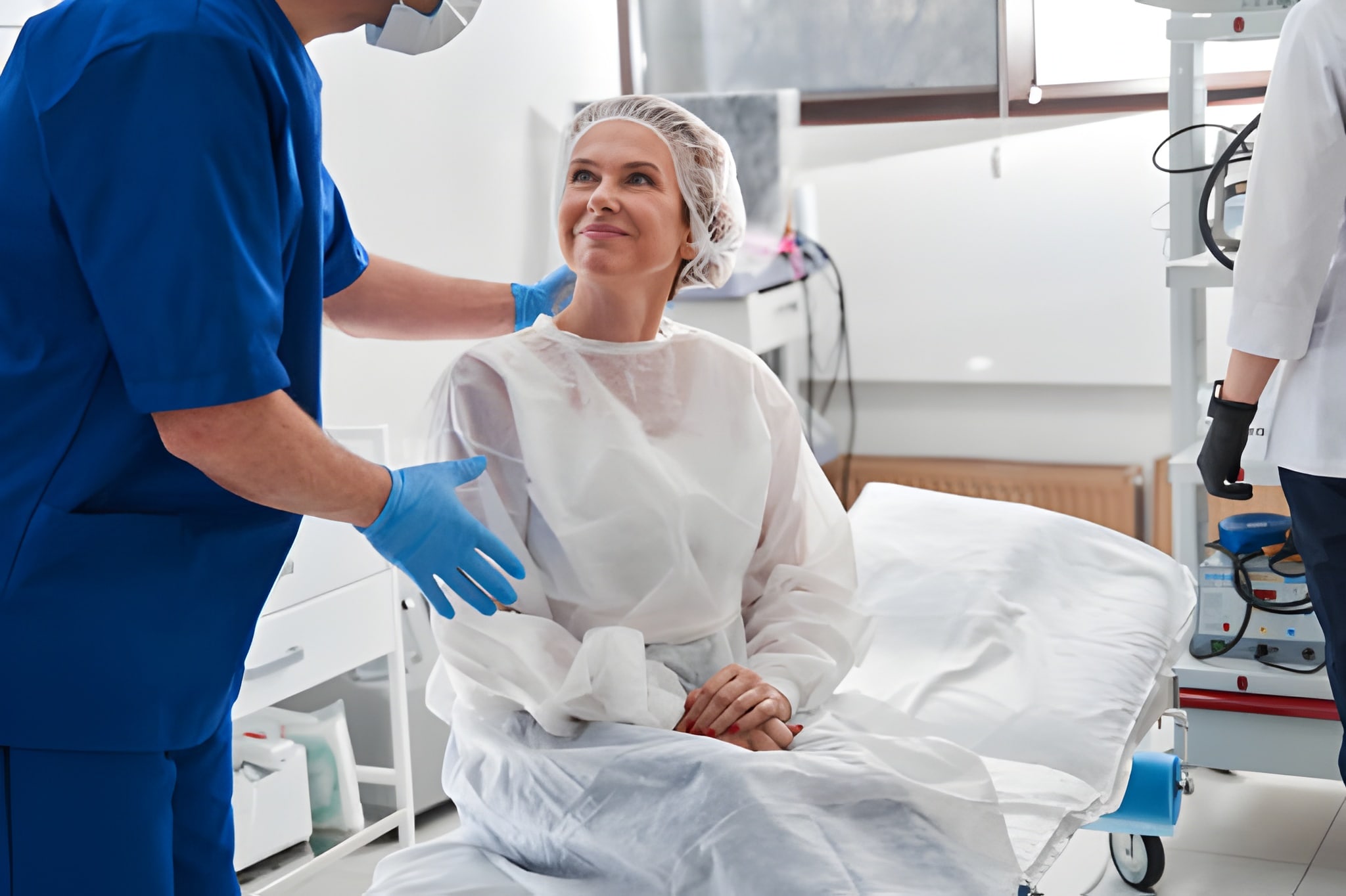 Patient checking up